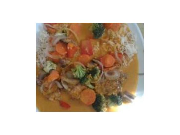 Geschnetzeltes in Currysoße