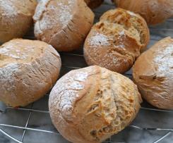 Dinkelbrötchen schnell - mit Trockenhefe