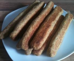 Dinkelstangen mit Bananen (Snack für Kids)