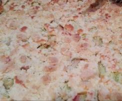 Rhabarberkuchen mit Streusel vom Blech