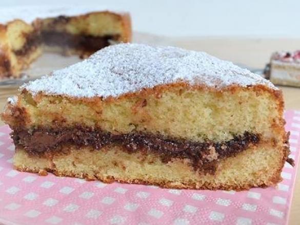 weichen Kuchen mit Nutella