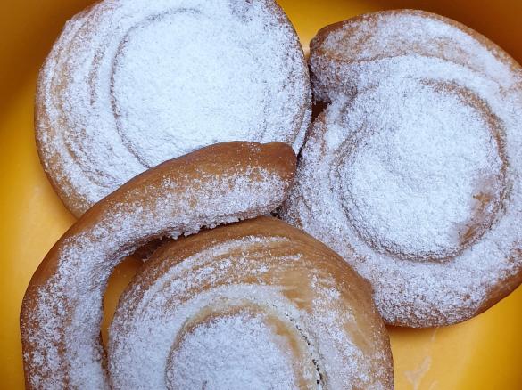 Schneckennudel Krapfen