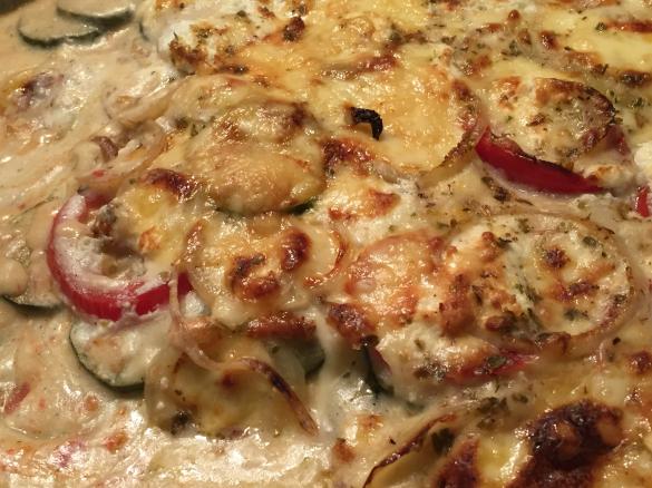 Tomaten Zucchini Gratin 