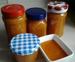 Apfel-Möhren-Kiwi-Vanille-Marmelde