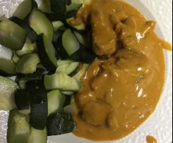 Geschnetzeltes mit leichter Pilz Sauce