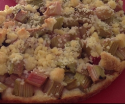schneller Rhabarber - Streuselkuchen