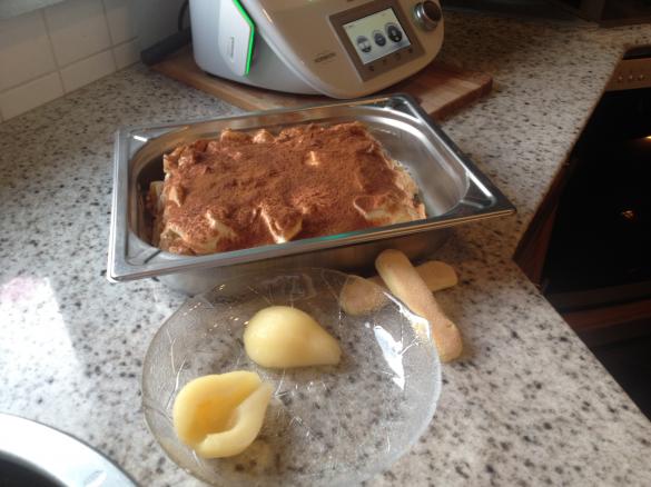 Birnentiramisu ohne Alkohol