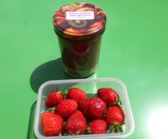 Erdbeermarmelade mit Ingwer und Basilikum