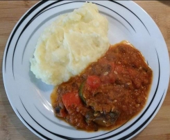 Ratatouille mit Kartoffelpüree