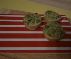 Mini Quiche Flammkuchen-Art