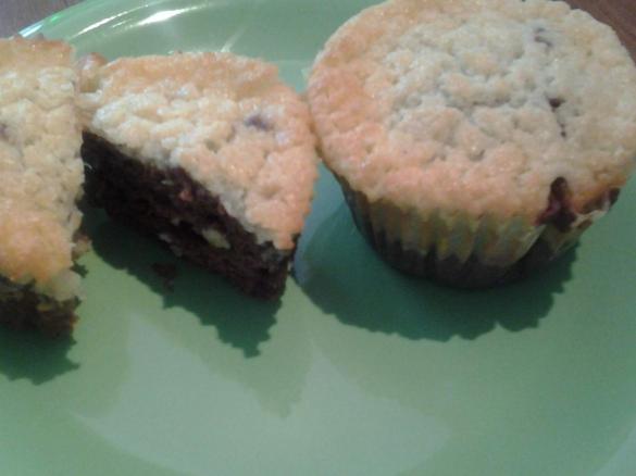 Vanille - Schoko - Kokos - Muffins vegan Schokolade Kokosnuss Mini Kuchen