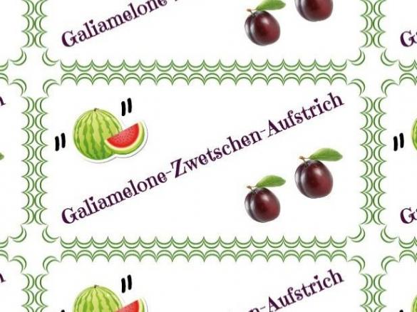 Galiamelone-Zwetschgen-Aufstrich