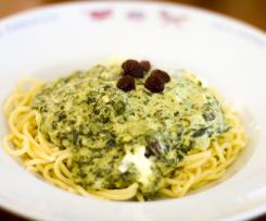 Spinat-Curry-Sauce mit Rosinen