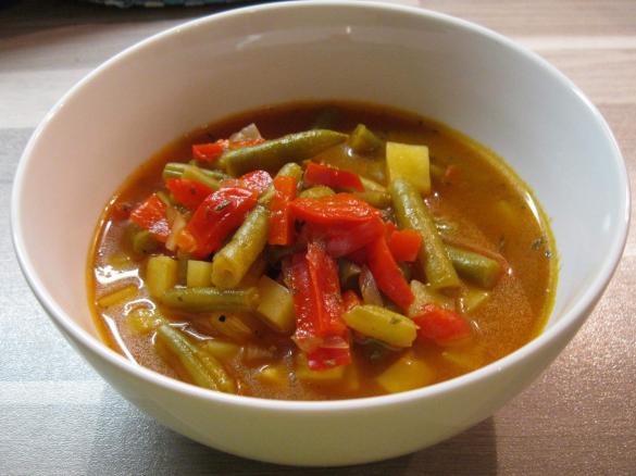 Paprika-Bohnen-Suppe 
