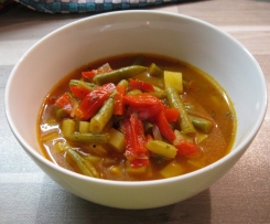 Paprika-Bohnen-Suppe 
