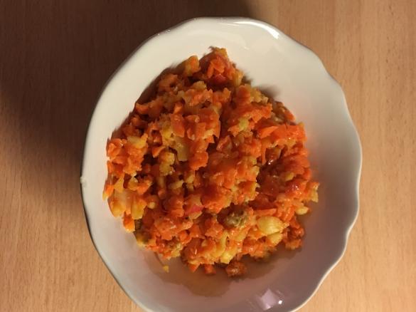 Variation Möhrensalat "ruck-zuck" 