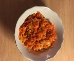 Variation Möhrensalat "ruck-zuck" 