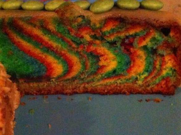 Regenbogenkuchen