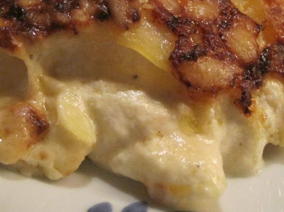 Variation von Kartoffelgratin