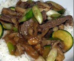 Thai Rindfleisch mit  Austernsauce