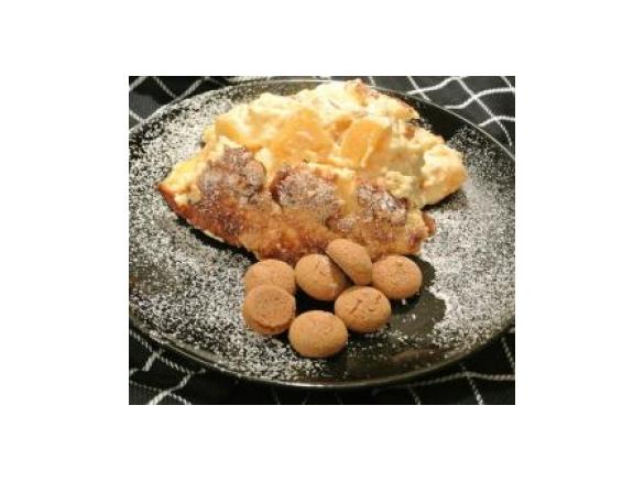 Pfirsich- Mango-Quark-Auflauf mit Amarettinis