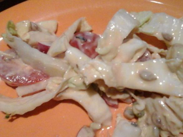 vegan Salat Soße Sauce Dressing nach Thousand Island Art