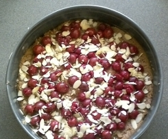 schneller brauner Kirschkuchen