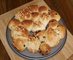 Süße Brötchen - über Nacht