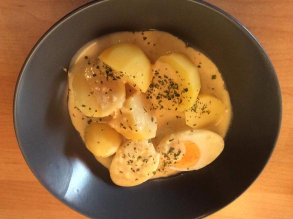 Eier in Senfsauce