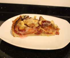 Pflaumenkuchen, Zwetschgenkuchen mit Guss