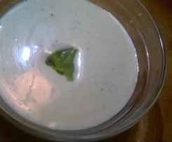 Knoblauch-Wasabi Sauce/-dip