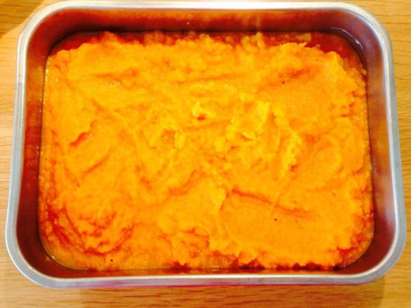 Variation von Möhrenpüree mit Ingwer (low carb)