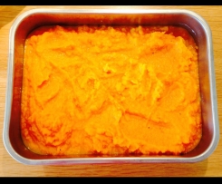 Variation von Möhrenpüree mit Ingwer (low carb)