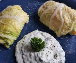Chinakohl-Rouladen mit Kohlrabi und Karotten