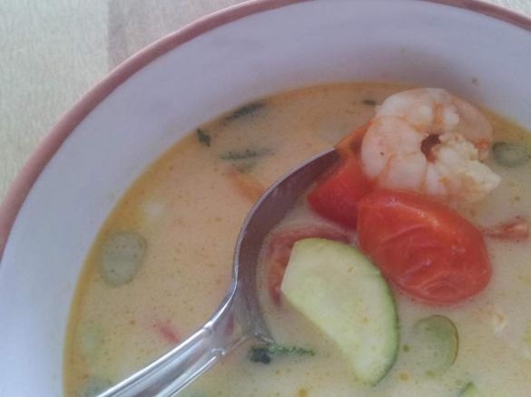 Low Carb - Garnelen Curry Suppe