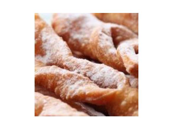 Polnische Gebäck für den Karnaval (Faworki)