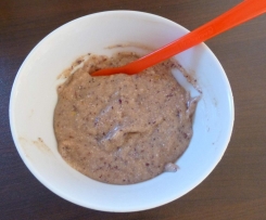 Buchweizenbrei mit Korinthen und Apfel