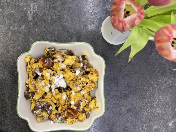 Kaiserschmarrn mit Quark und Proteinpulver