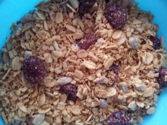 Knuspermüsli mit Cranberries