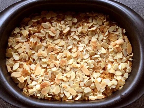 Apfelquarkauflauf mit Mandeln