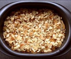 Apfelquarkauflauf mit Mandeln