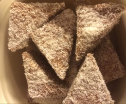 Wawuschel, Rührteig mit  Schokomilch und Kokosraspeln 