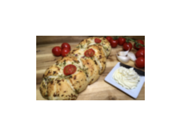 Fluffiger herzhafter Knoblauch Hefezopf