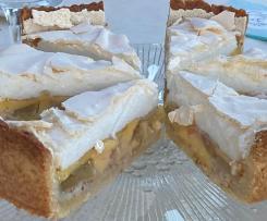 Rhabarberkuchen mit Baiserhaube