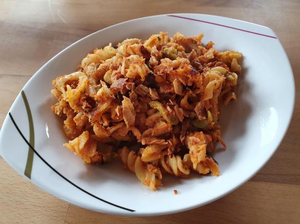 Gebratene Schinkennudeln