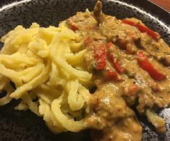 Rindergeschnetzeltes à la delphina