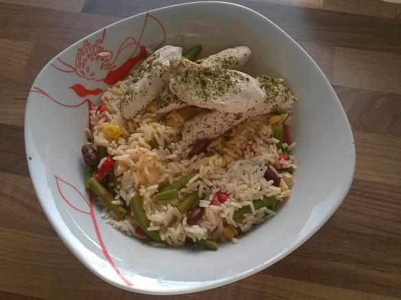Hühnchen/Hähnchen mit Reis 20 min Fastfood