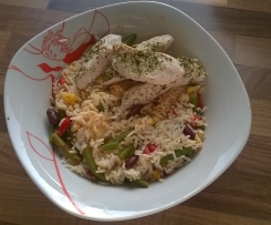 Hühnchen/Hähnchen mit Reis 20 min Fastfood