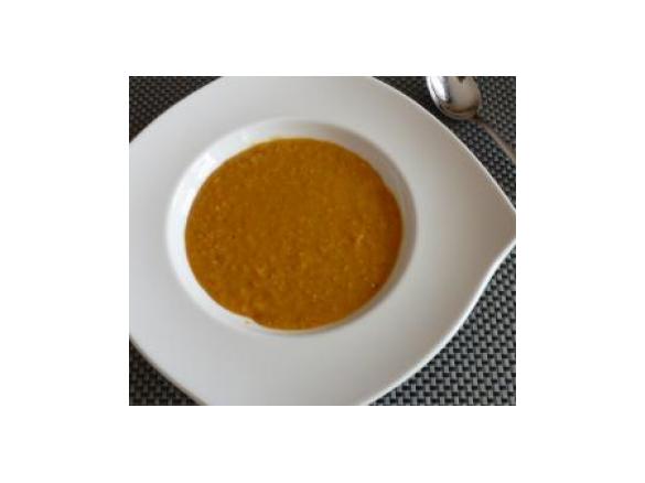 Linsensuppe orientalisch / indisch mit Garnelen