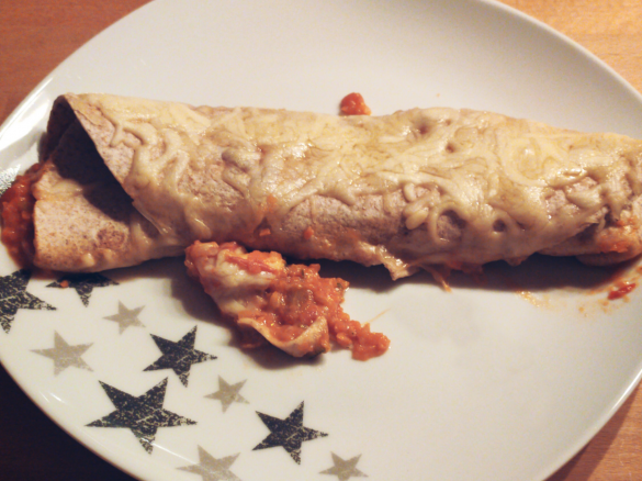 Vegetarischer Tortilla-Wrap-Auflauf